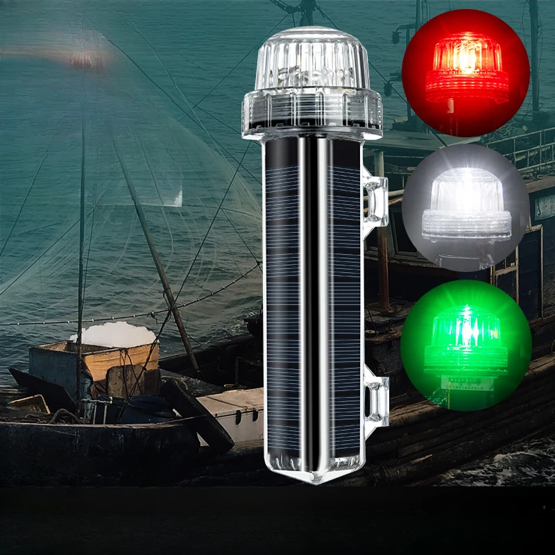 Fishing Equipment For Beginners - New Solar Ocean Signal Light Navigation