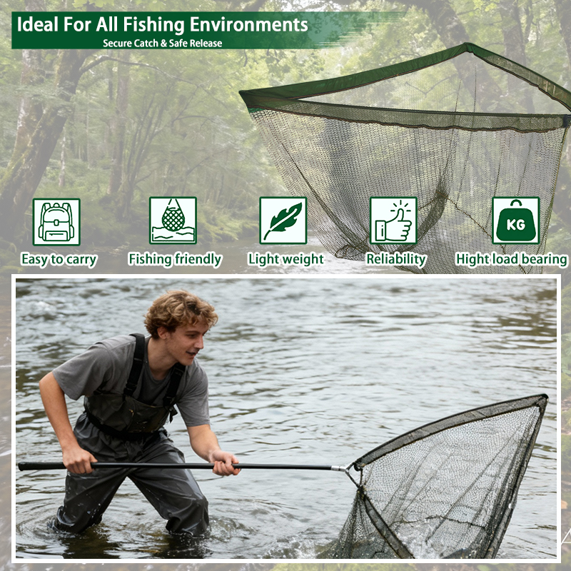 MBLN 304cm large European carp - Landing Net Telescopic avis et prix