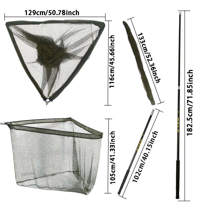 MBLN 304cm large European carp - Landing Net Telescopic avis et prix