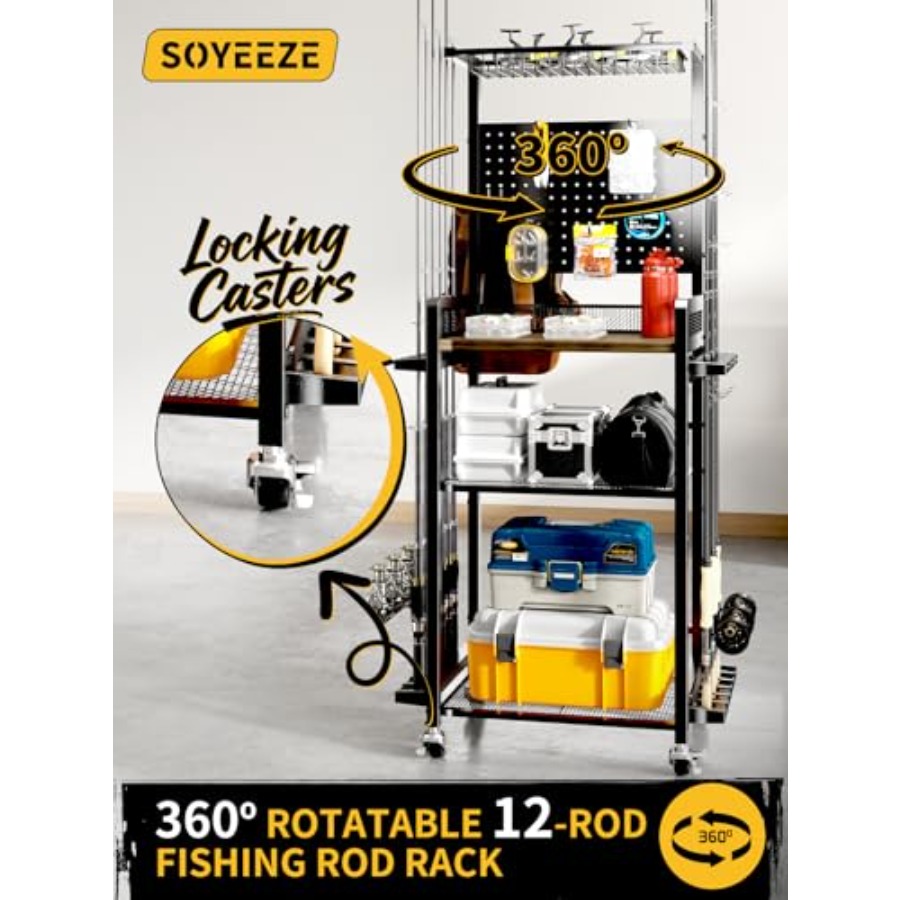 Fishing Rod Holder Rotating Fi - Fishing Equipment Rod avis et prix