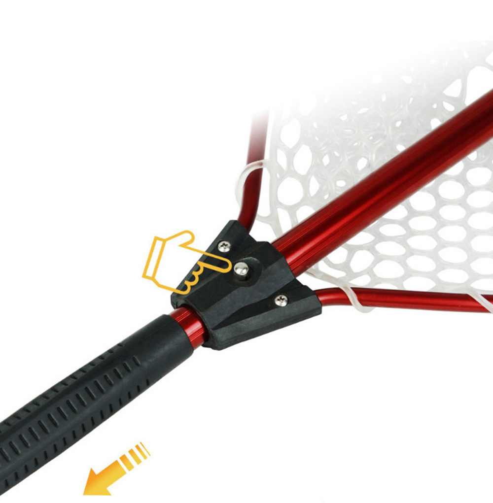 938mm Anti-hook Soft Silicone  - Landing Net Telescopic avis et prix