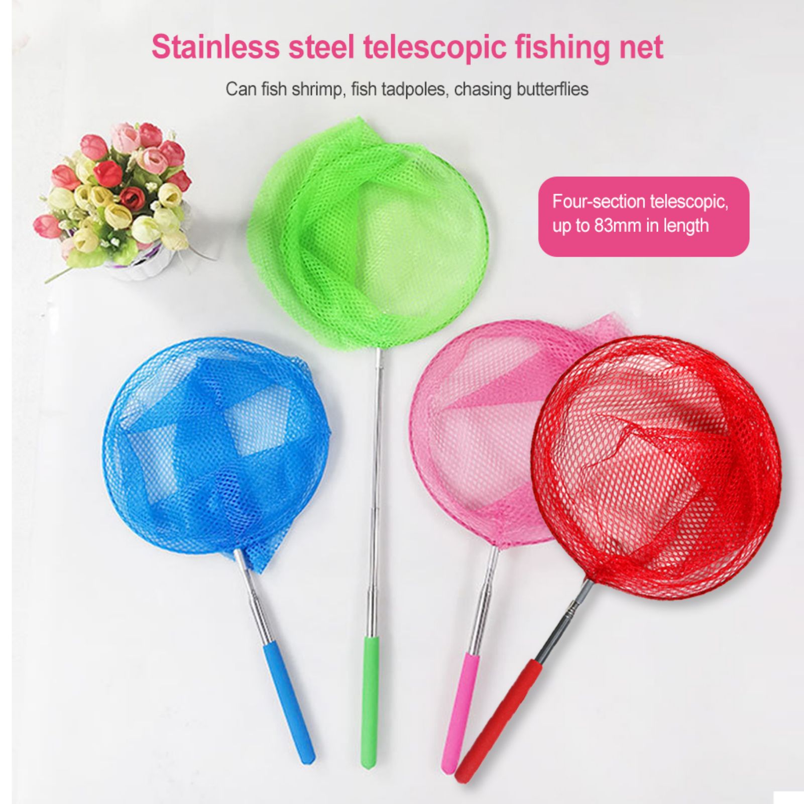 Mini Fishing Net Colorful Anti - Landing Net Telescopic avis et prix