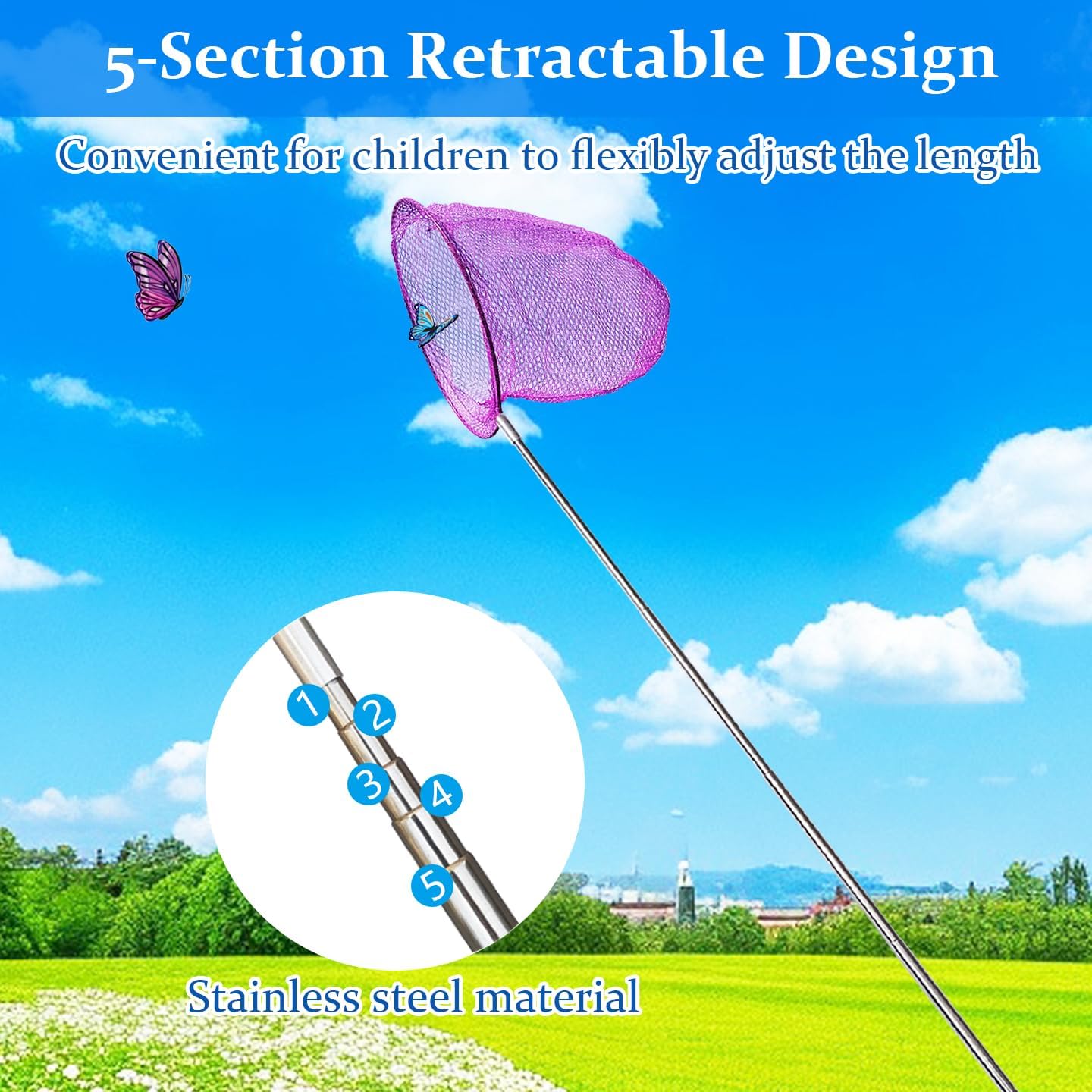 Mini Fishing Net Colorful Anti - Landing Net Telescopic avis et prix