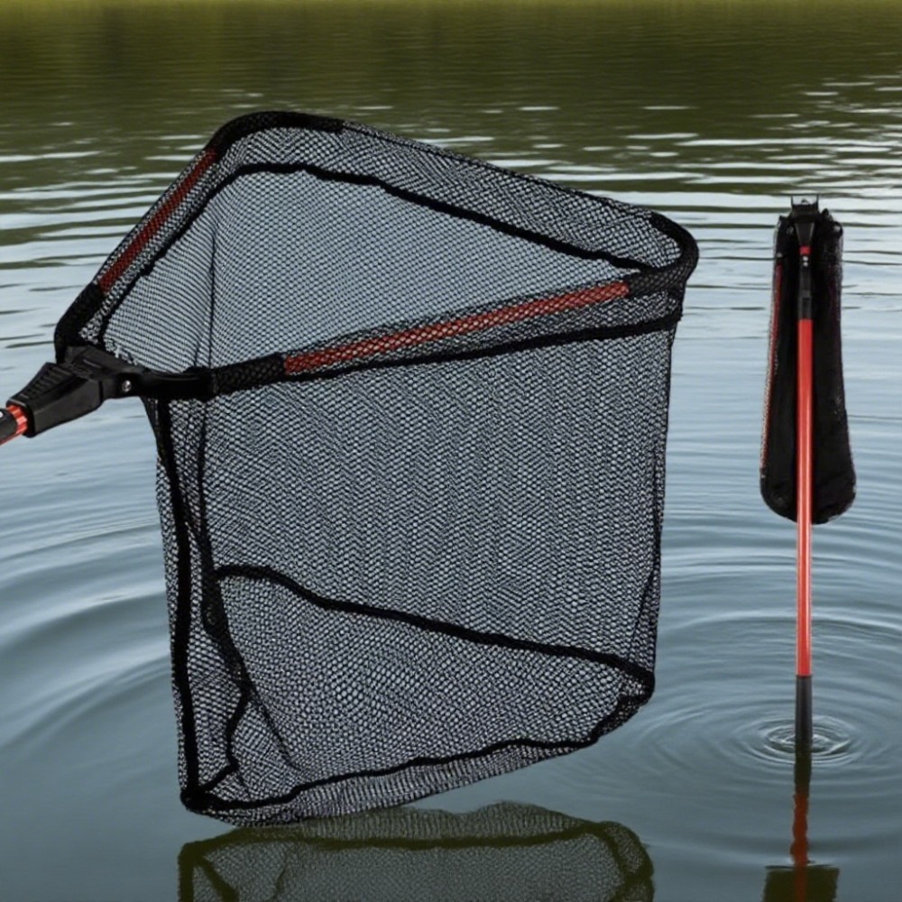 90cm Foldable Fishing Net with - Landing Net Telescopic avis et prix