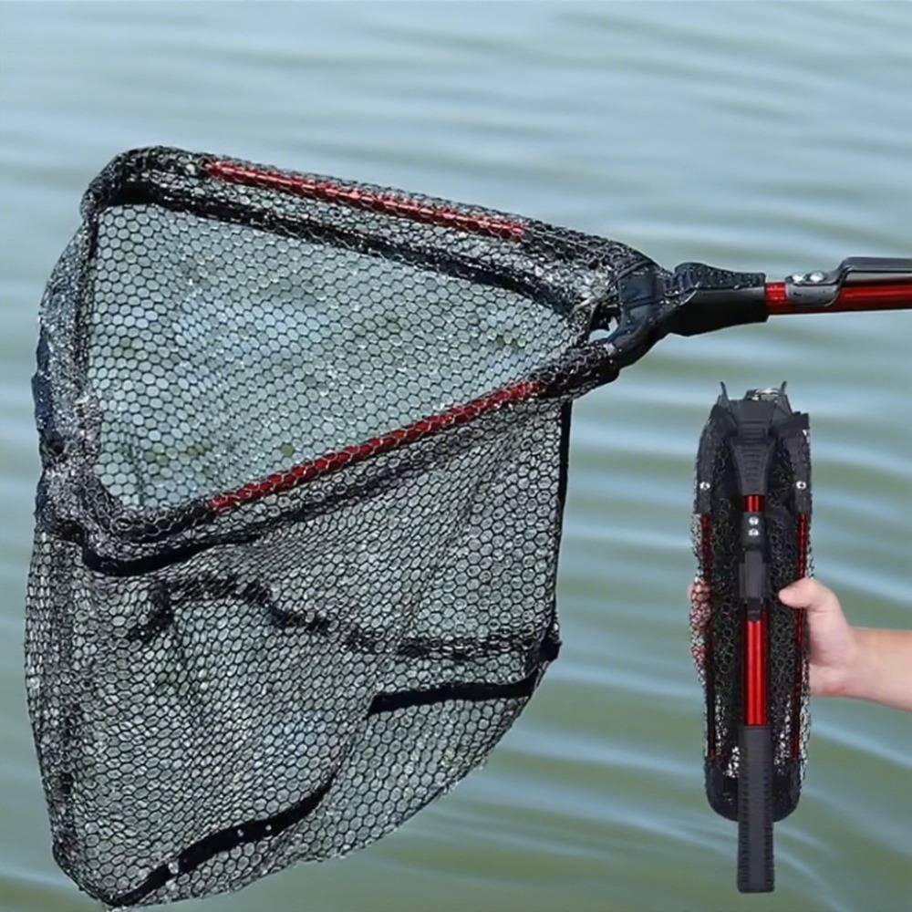90cm Foldable Fishing Net with - Landing Net Telescopic avis et prix