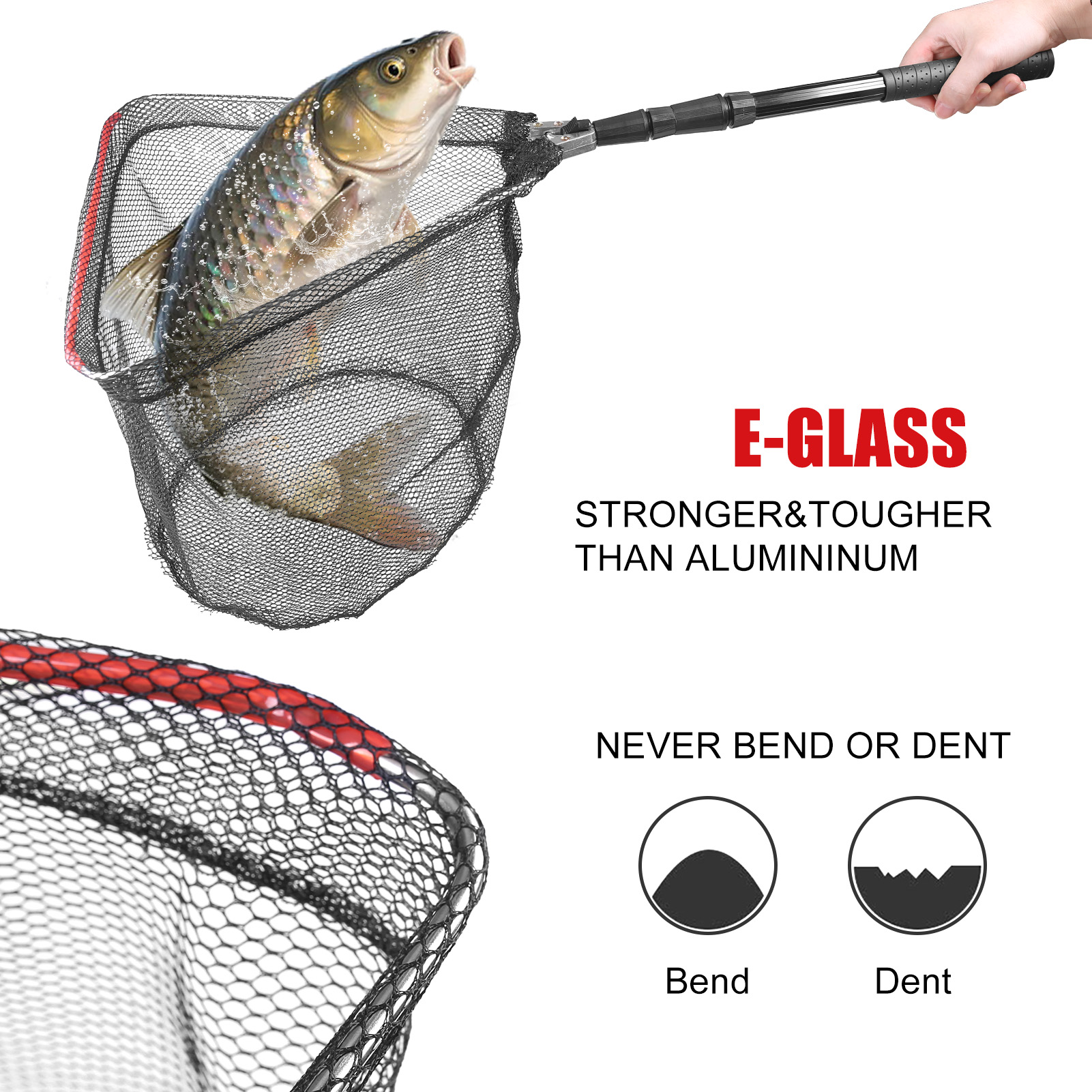 130CM Aluminum Alloy Fishing N - Landing Net Telescopic avis et prix