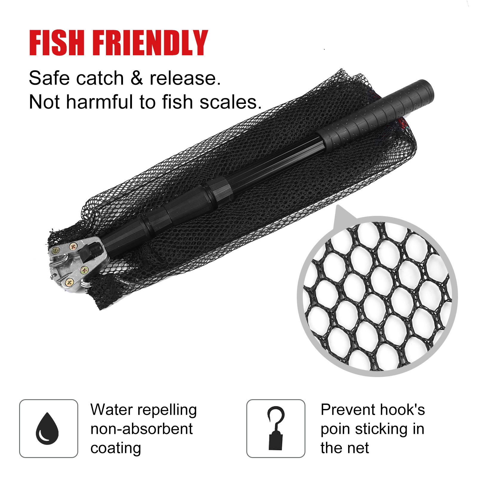 130CM Aluminum Alloy Fishing N - Landing Net Telescopic avis et prix