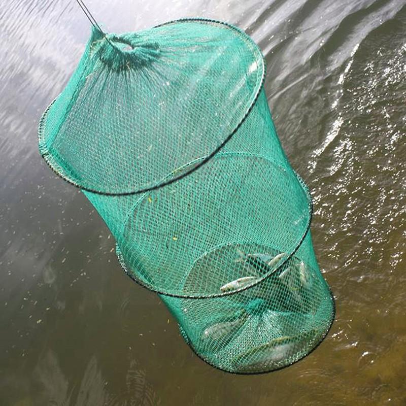 Folding Round Nylon Mesh Metal - Landing Net Telescopic avis et prix