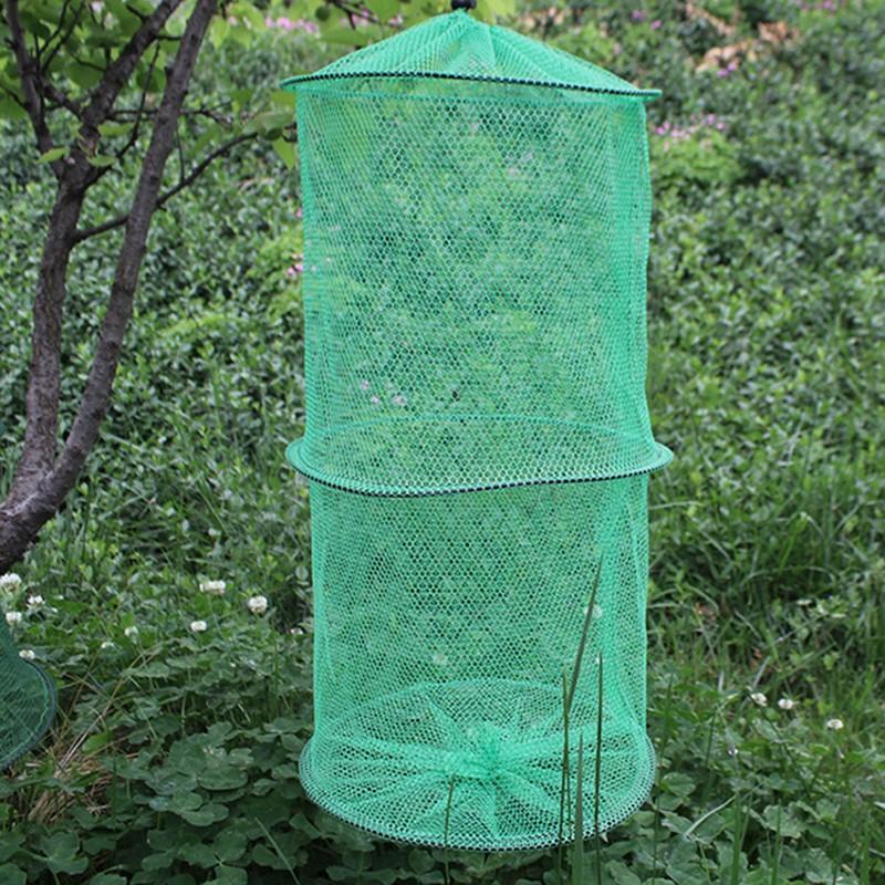 Folding Round Nylon Mesh Metal - Landing Net Telescopic avis et prix