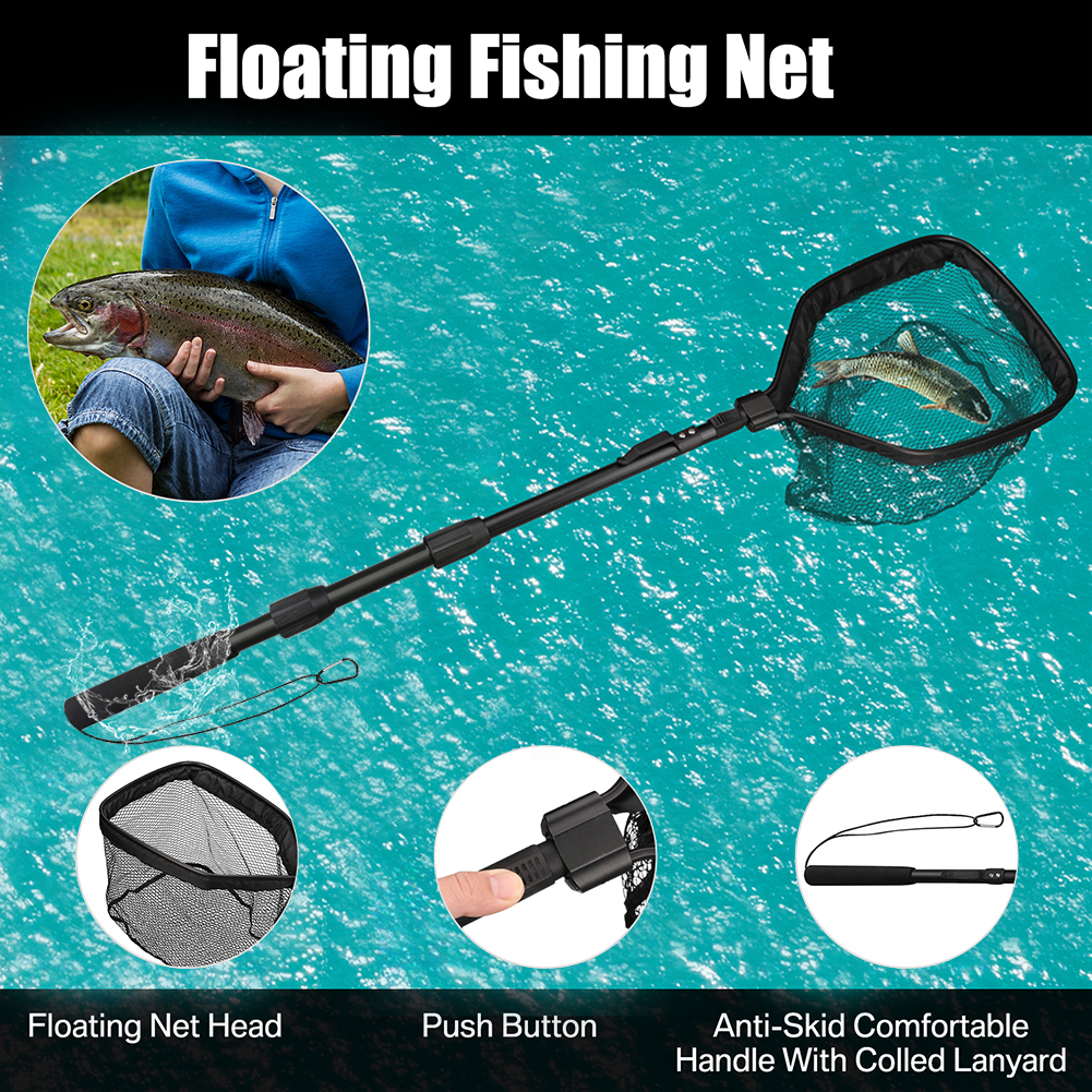Floating fishing net for Fly F - Landing Net Telescopic avis et prix