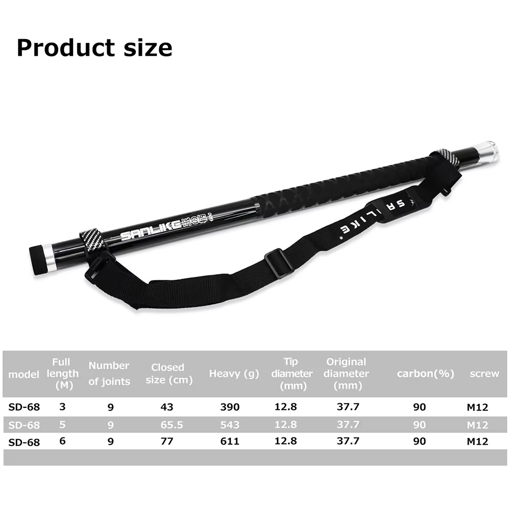 SANLIKE 3m Black Telescopic Ca - Landing Net Telescopic avis et prix