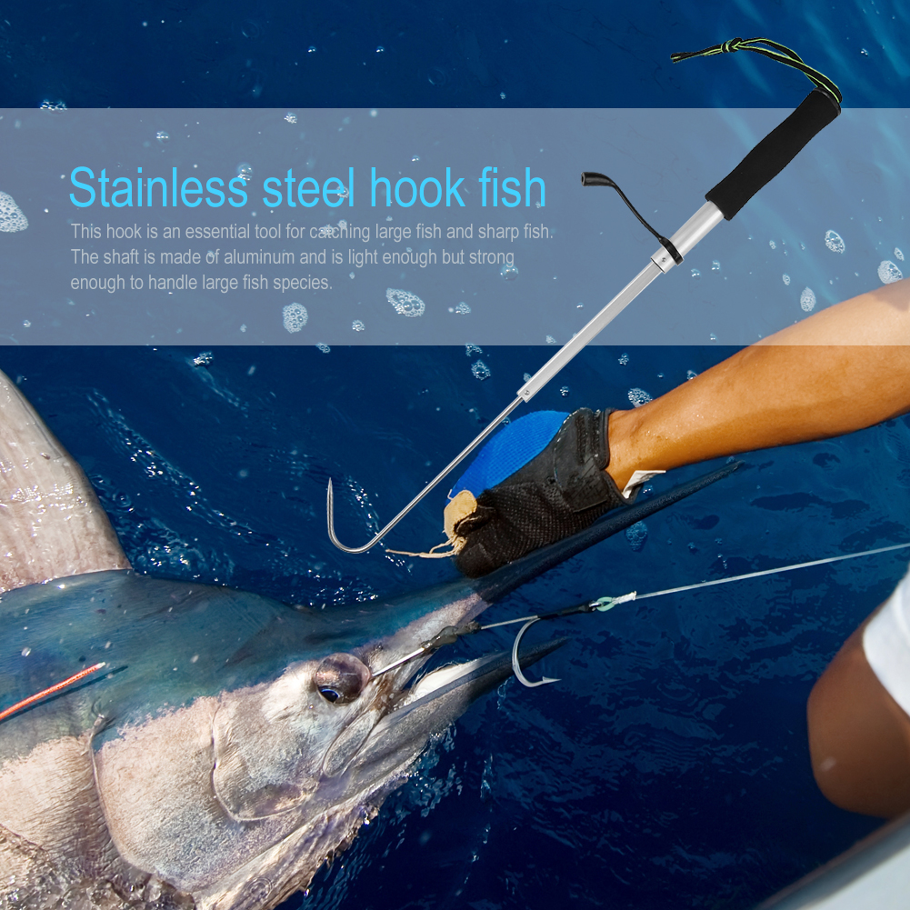Telescopic Fish Gaff Stainless - Landing Net Telescopic avis et prix