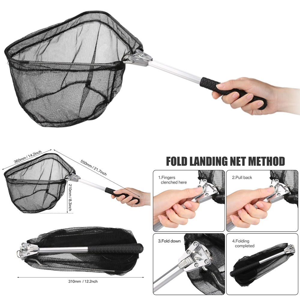 Fishing Landing Net Aluminum A - Landing Net Telescopic avis et prix